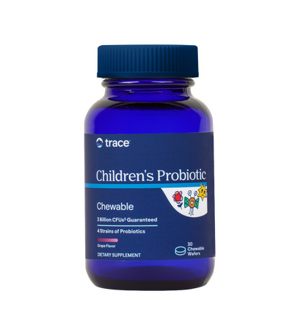 Trace Minerals Chewable Probiotic, Чуибл Пробиотик, 30 таблеток
